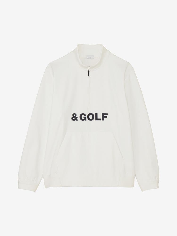 and per se & GOLF エアリーフレンチテリー ハーフジップシャツ