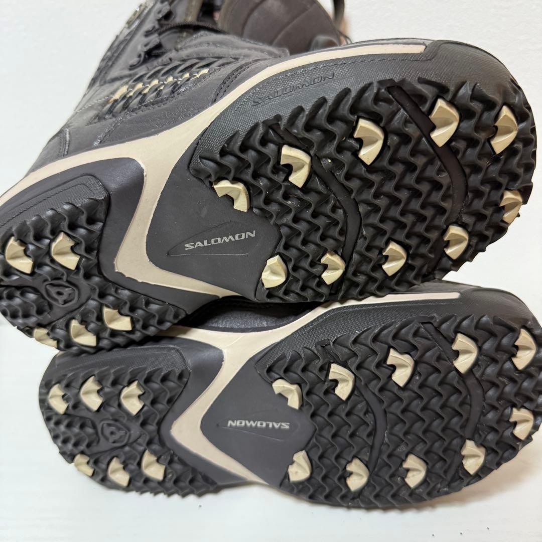 即発送 SALOMON レディース スノーボードブーツ 23cm ブラウン ボア
