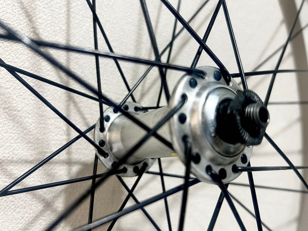 【Bianchiビアンキ】純正limitedホイール前輪◆貴重なカッコいい白リム