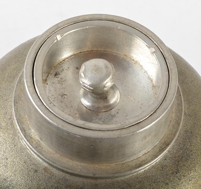 煎茶道具　古錫　茶壷　茶心壷　約472ｇ　M　R4680