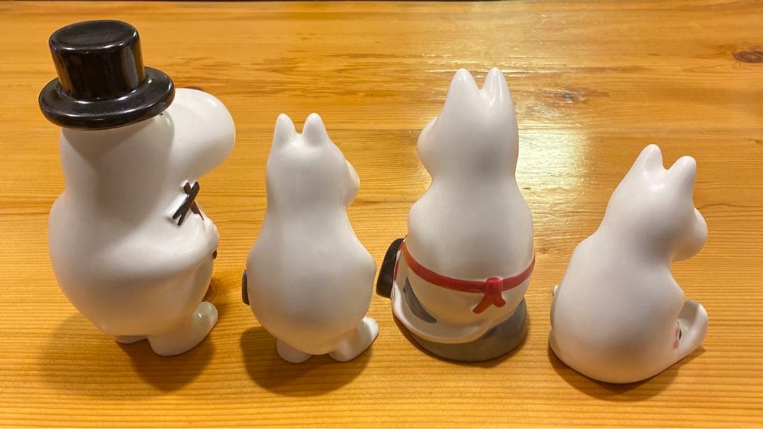 【レア】廃盤品　アラビア　ARABIA ムーミン　フィギュア　4体セット+ミイ