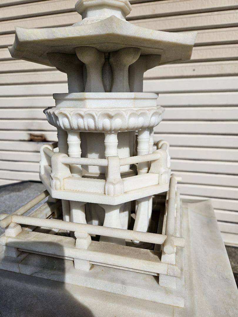 天然石 多宝塔 特大サイズ 古美術 骨董品 彫刻 高麗天然石 仏国寺 大理石