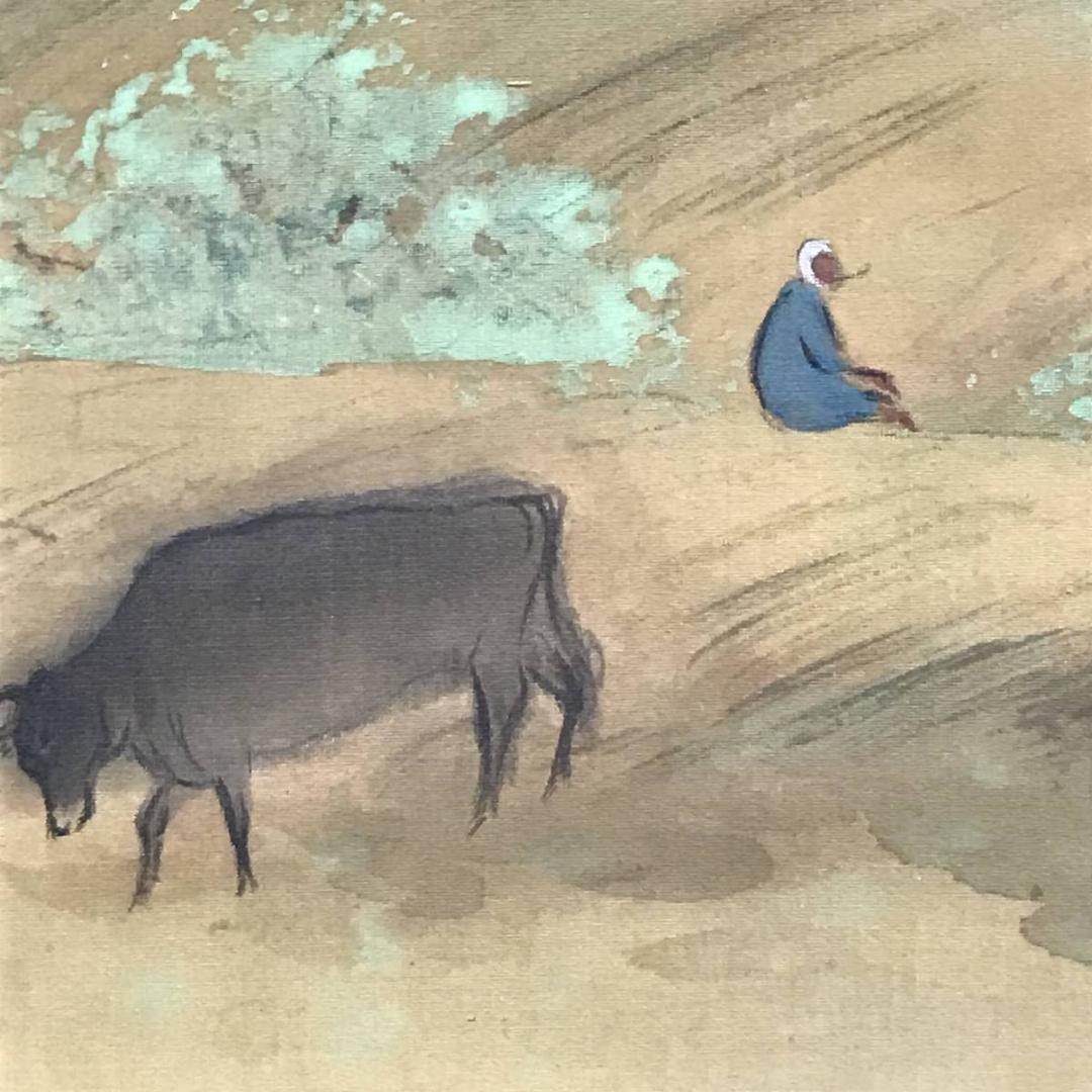 【真作】佐々木林風/桃村静日/掛軸/名家伝来/AD-117