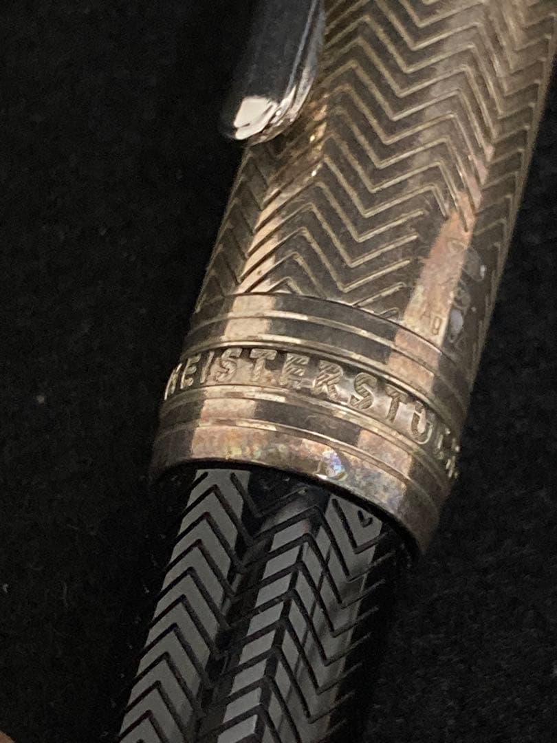 モンブラン 万年筆 ソリテール 146 ドゥエ シルバーバーリー ペン先18K