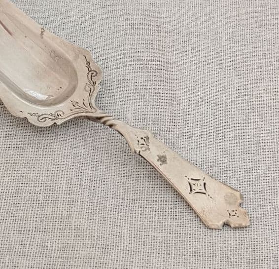 銀 スプーン ティー キャディー シルバー アンティーク 銀器