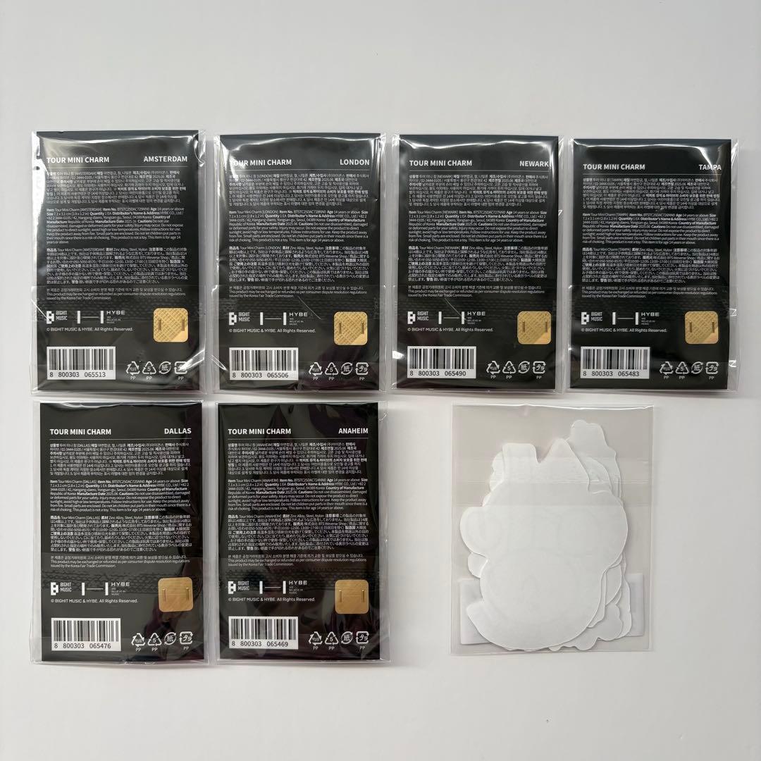 BTS JIN RUNSEOKJIN ギターチャーム 6種セット※おまけ付き