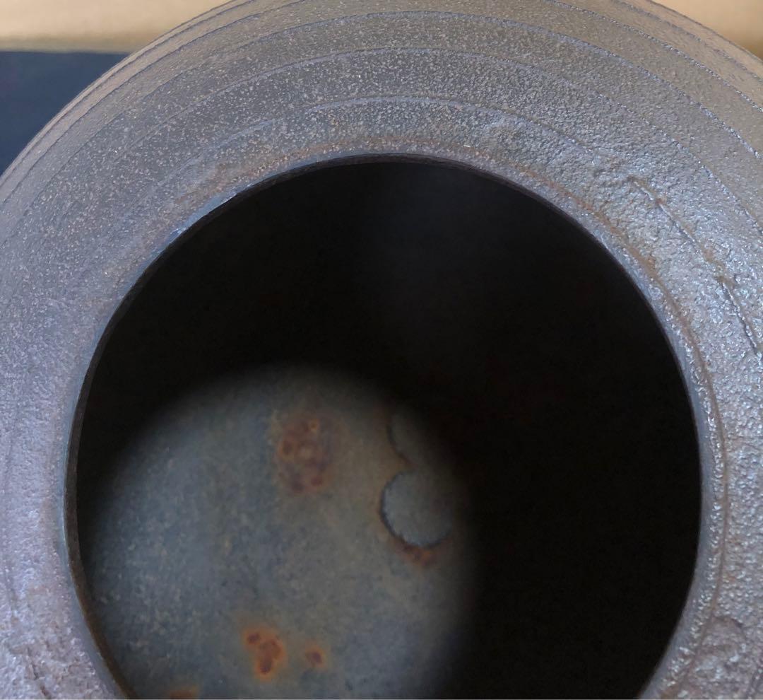 割引❗️《R》茶道具 平丸筋入釜 鐶 高橋敬典 共布 共箱 260121き6