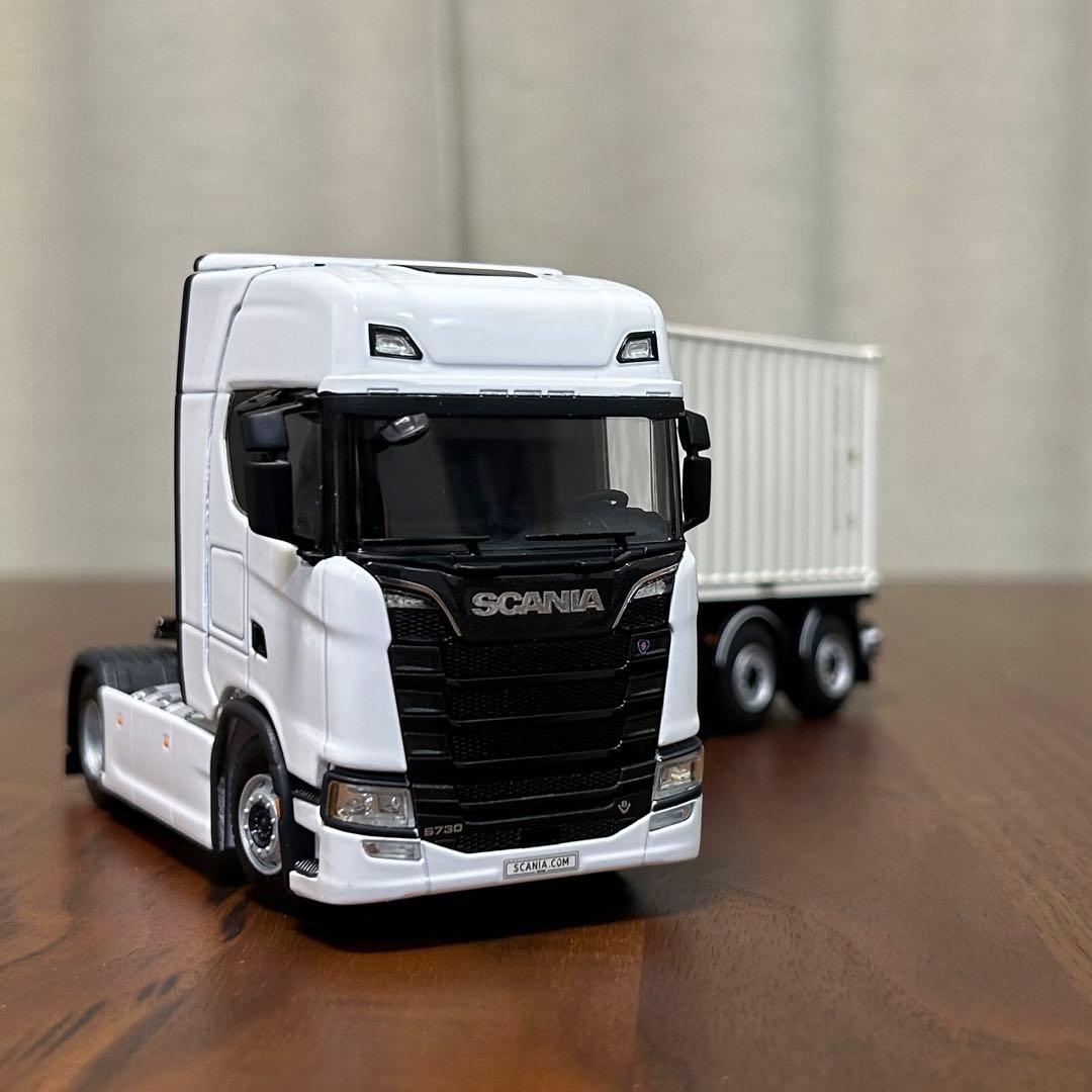 ⭐︎値引⭐︎WSIスカニアSハイライン 20ftコンテナトレーラー1/50