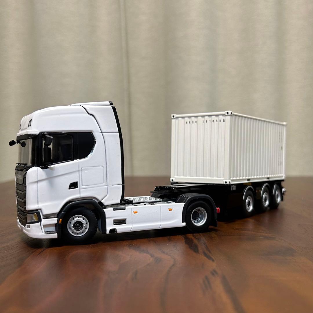 ⭐︎値引⭐︎WSIスカニアSハイライン 20ftコンテナトレーラー1/50