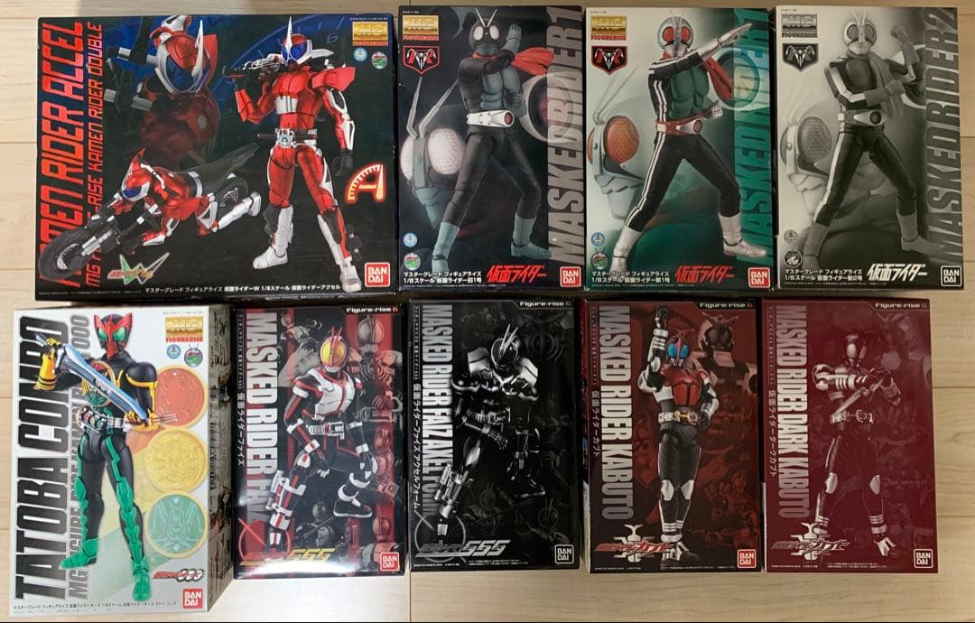 仮面ライダープラモデル　まとめ売り9点セット