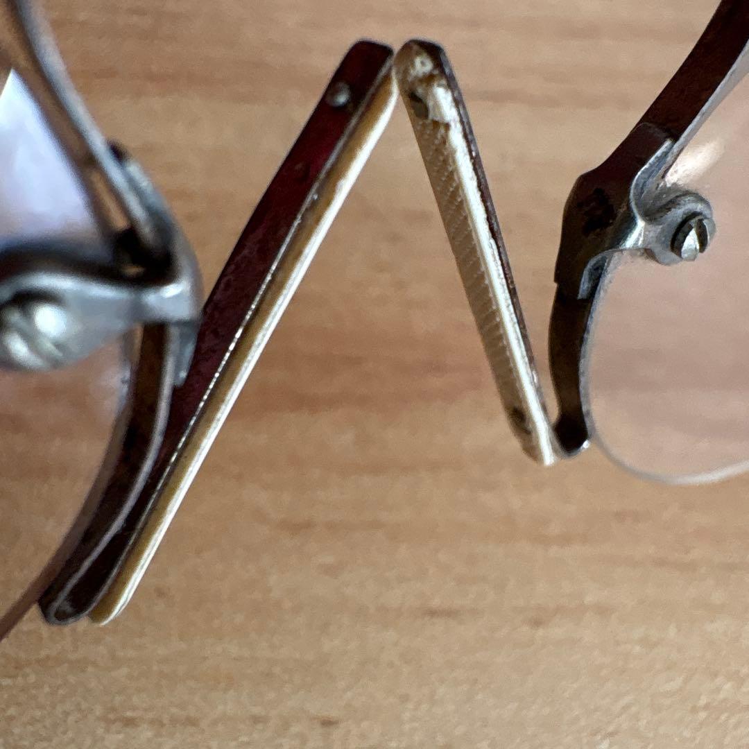 Cブリッジ型　古いフィンチ眼鏡