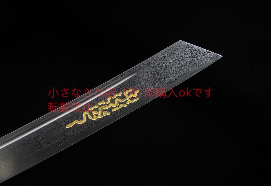康熙戦刀銀色の百錬模様鋼  古兵器 武具 刀装具 日本刀 模造刀 居合刀