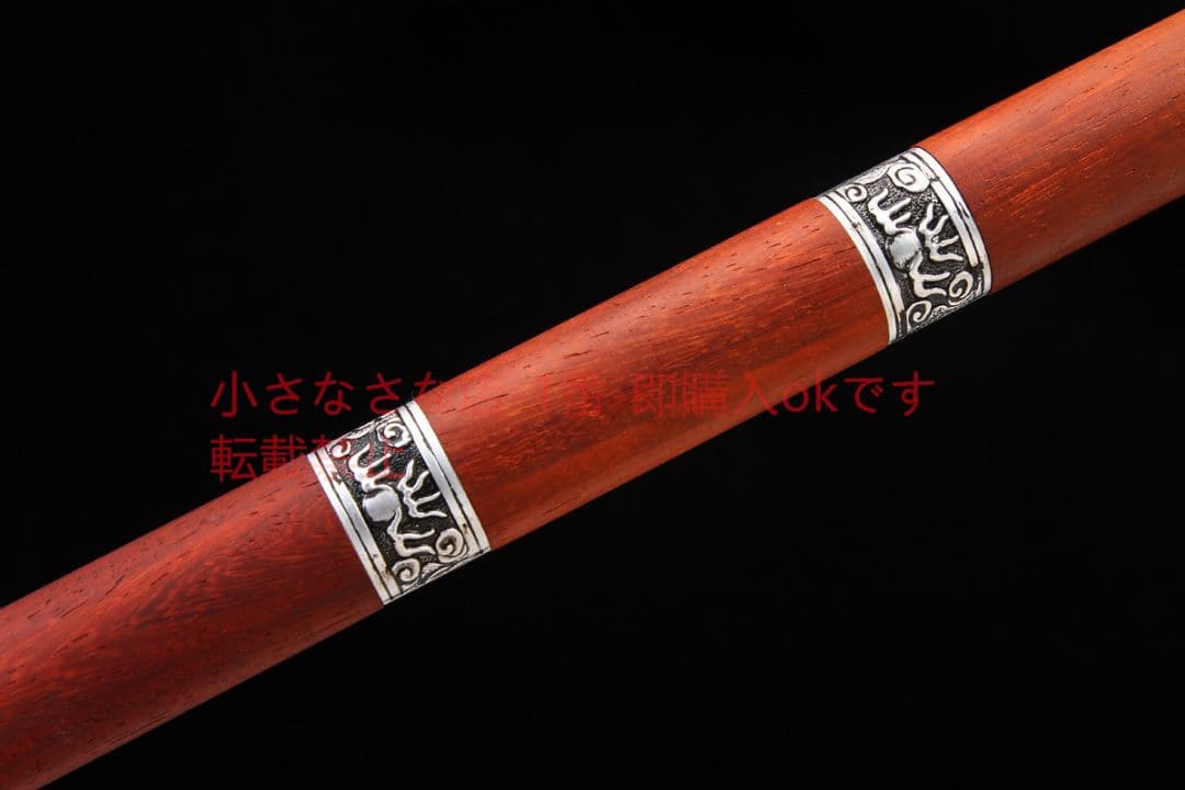 康熙戦刀銀色の百錬模様鋼  古兵器 武具 刀装具 日本刀 模造刀 居合刀