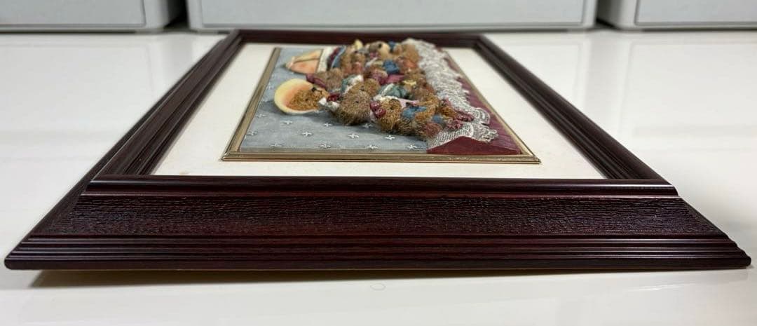 レトロ/アンティーク❤︎クマ/くま/熊❤︎立体アートフレーム❤︎フィギュア風立体額