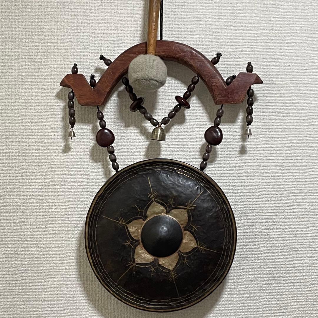 タイ ゴング　直径36cm 重量3 kg / 音程F-3 (マレット付属)