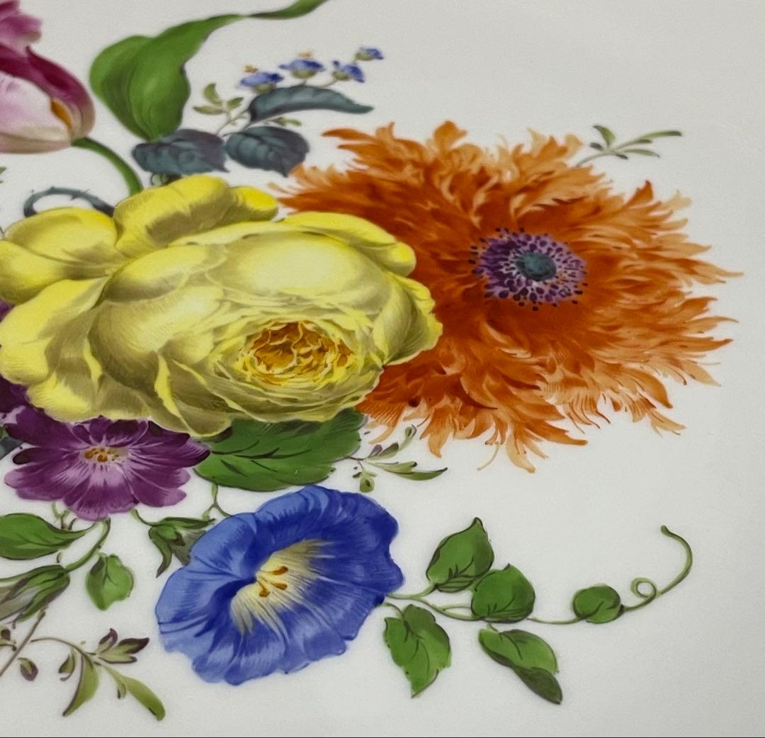 ⬇️マイセン プレート　ベーシックフラワーブーケ　飾り皿