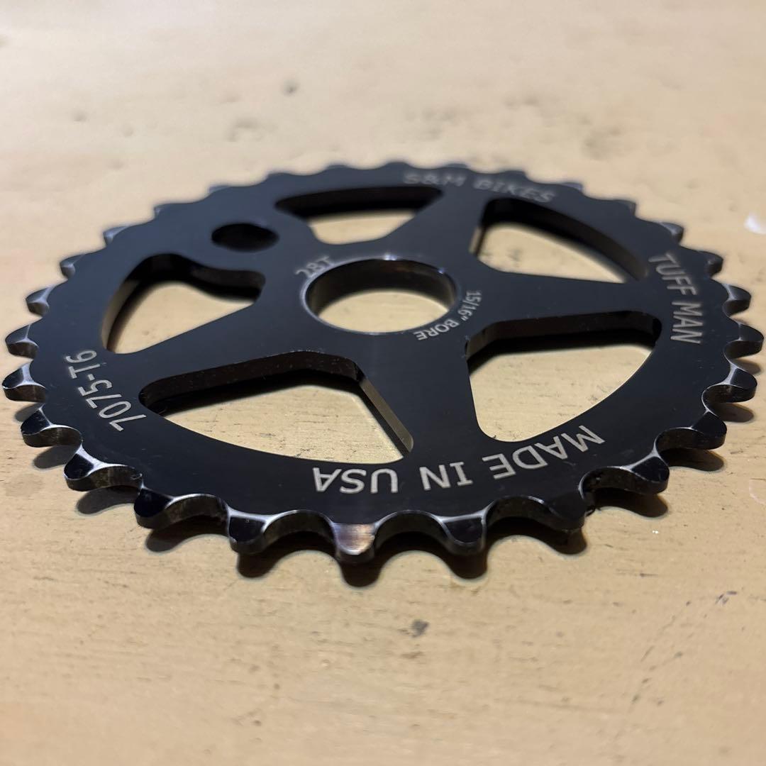 S&M Tuff man Sprocket 28t BMX スプロケット 黒
