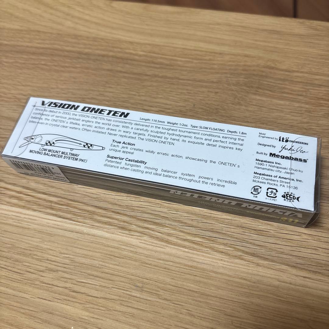 ルアー・フライ Megabass VISION ONETEN RHRL JET BLACK