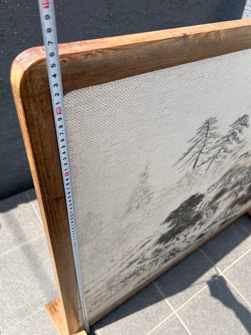 アンティーク 衝立 煎茶道具 間仕切り パーティション