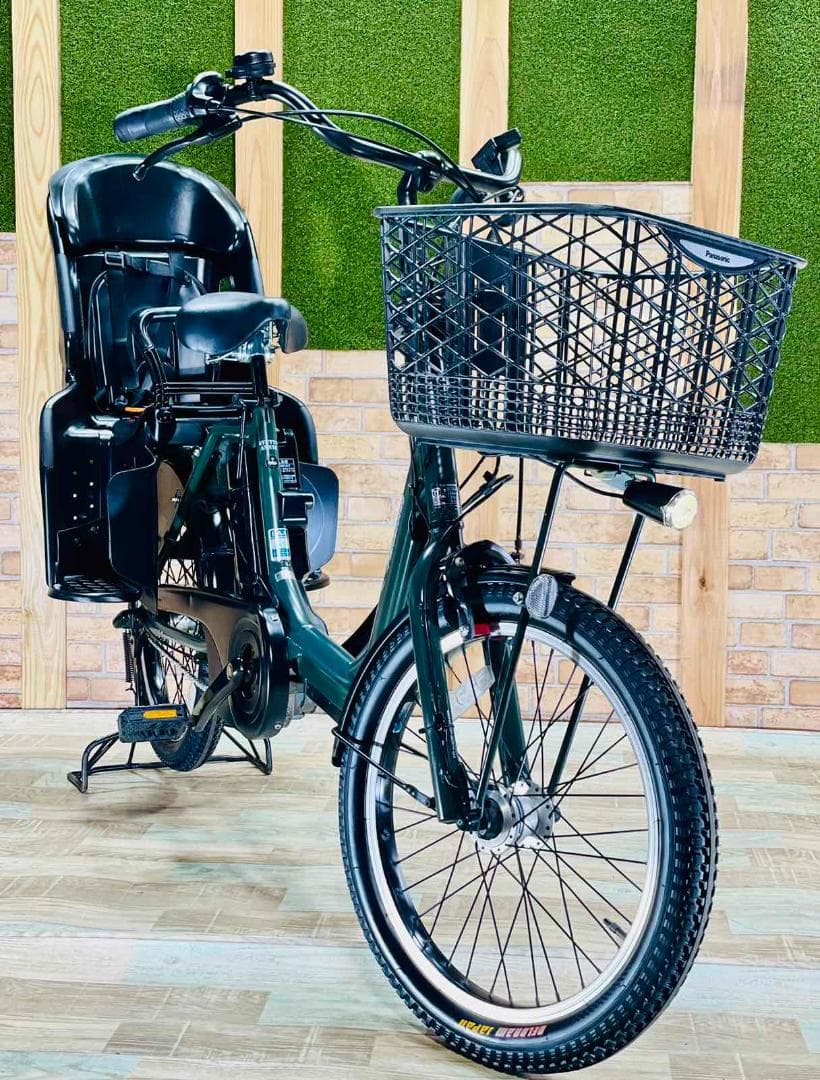 超破格 王様 グリーン ギュットアニーズ子供乗せ電動アシスト自転車 H1248