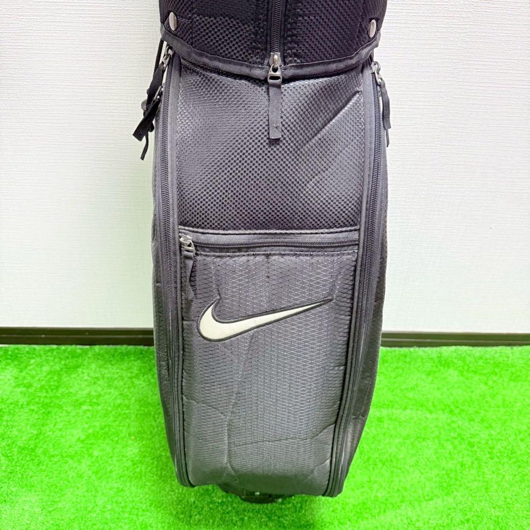 【希少・美品】NIKE ナイキ キャディバッグ ゴールドロゴ フード付