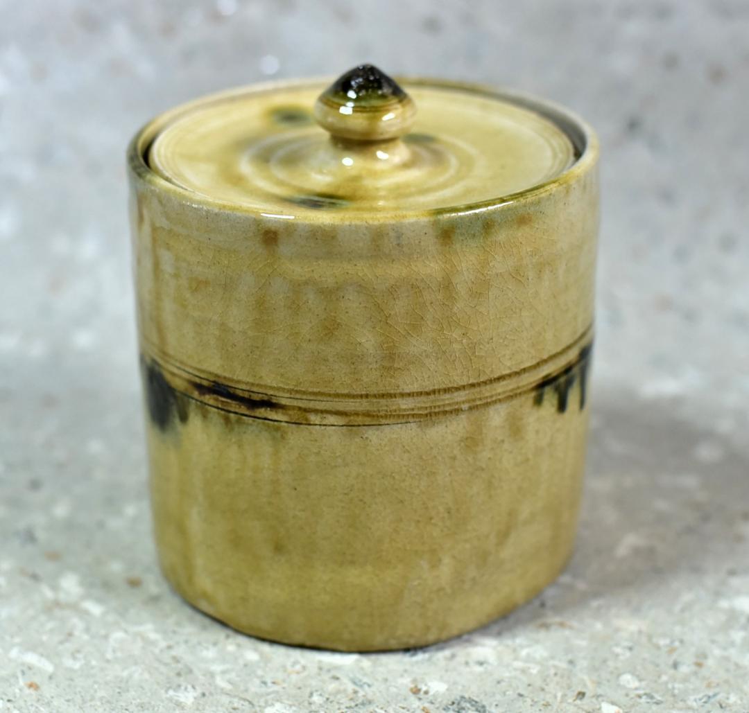 黄瀬戸　芳造　水指【極上品】お茶道具／共箱