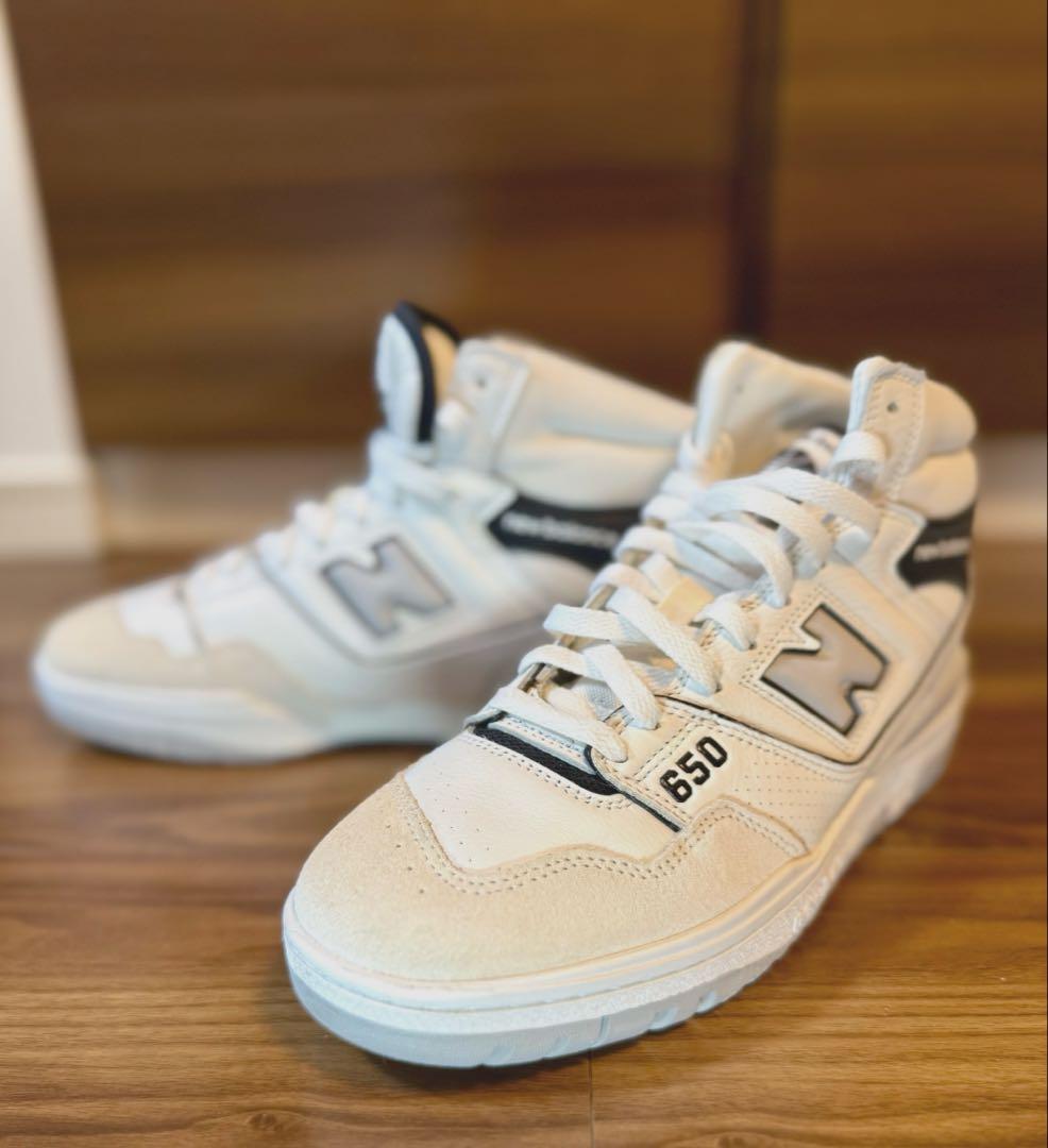 New Balance 650RWH ホワイト バスケットシューズ