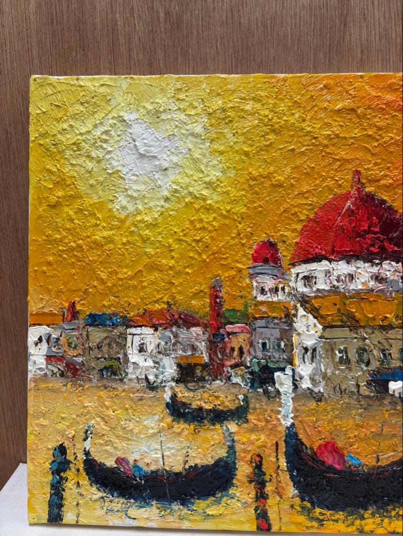 油彩画 渡部ひでき (ベニス) f6