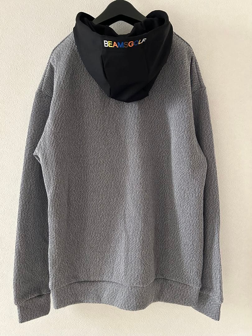 ビームスゴルフ　BEAMSGOLF ニット風 レイヤード パーカー　美品　訳あり