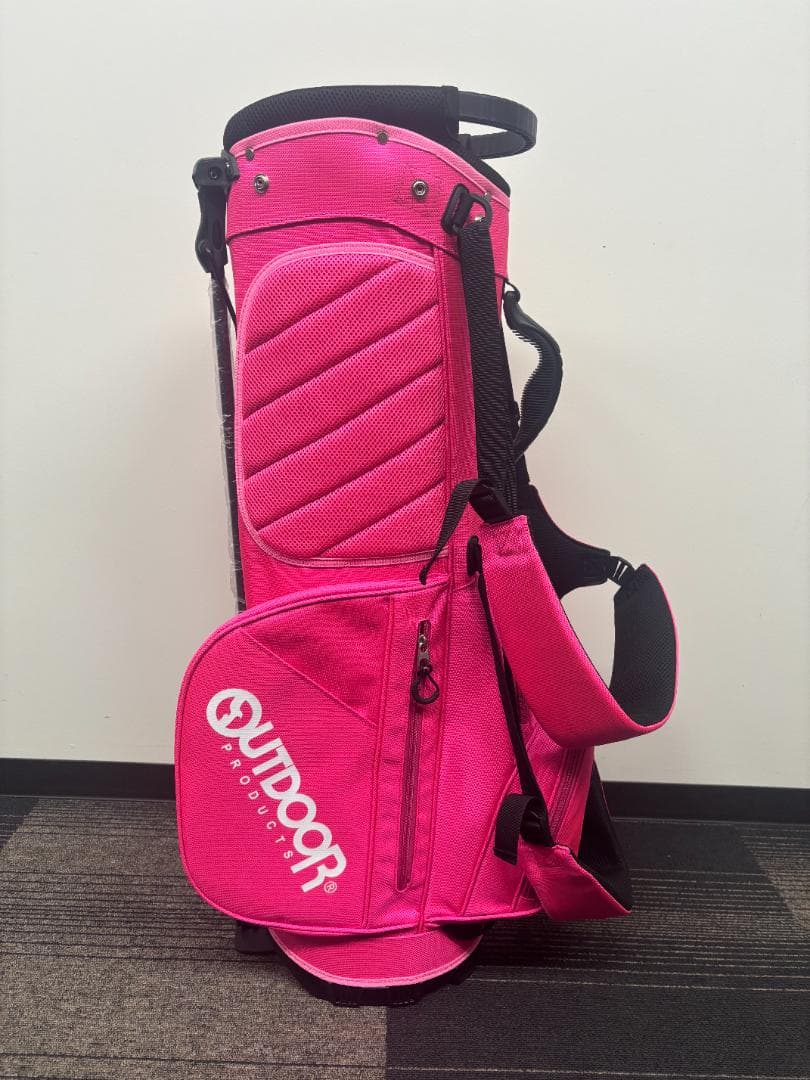 OUTDOOR PRODUCTS スタンド式キャディバッグ ピンク