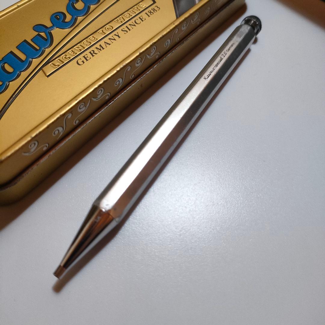 【幻】Kaweco シャイニーシルバー 2.0㍉　カヴェコスペシャル　クリップ付