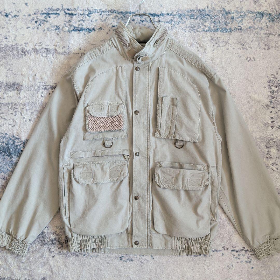 80s エディーバウアー フィッシングジャケット ハンティングジャケット 黒タグ