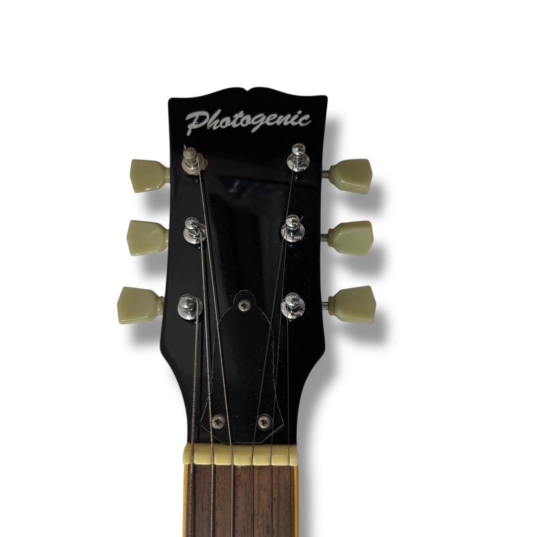 フォトジェニック レスポール エレキギター ベルト 弦 ケース付き