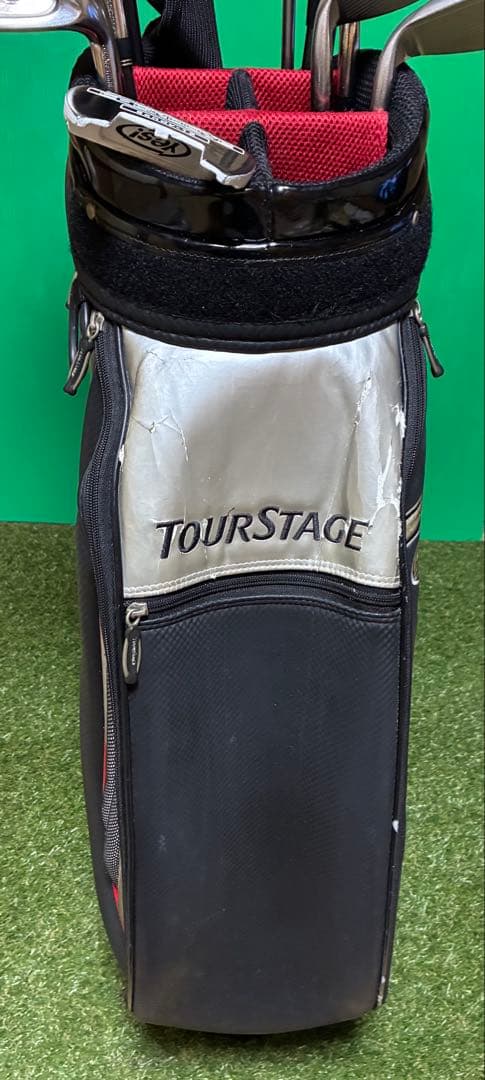 メンズクラブ12本セット TOURSTAGEキャディバッグ付き