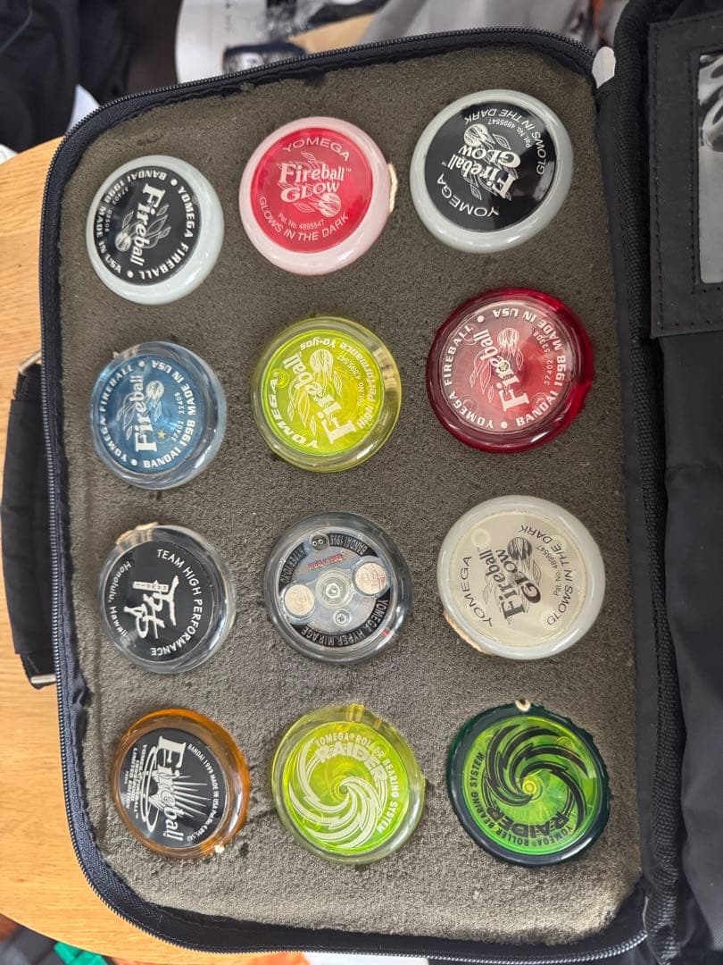 ヨメガハイパーヨーヨー26個セットメンテグリスケース付き世界大会モデル多数。