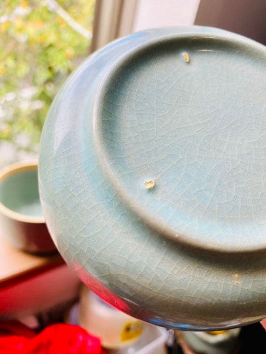 中国宋代青瓷盖碗，茶器。