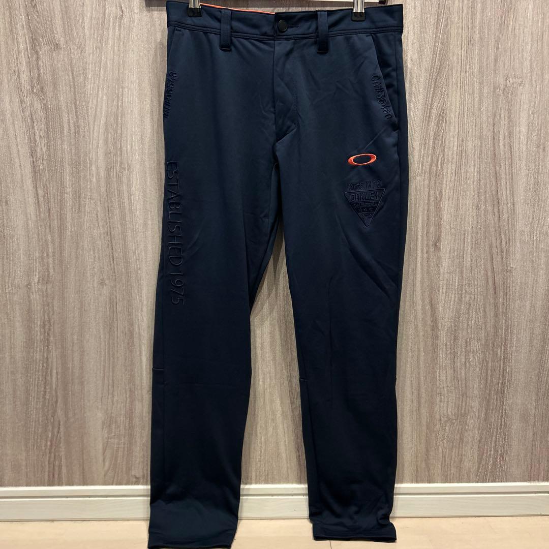 【美品】OAKLEY ゴルフウェア 上下セットアップ ジャージ 刺繍ロゴ 古着