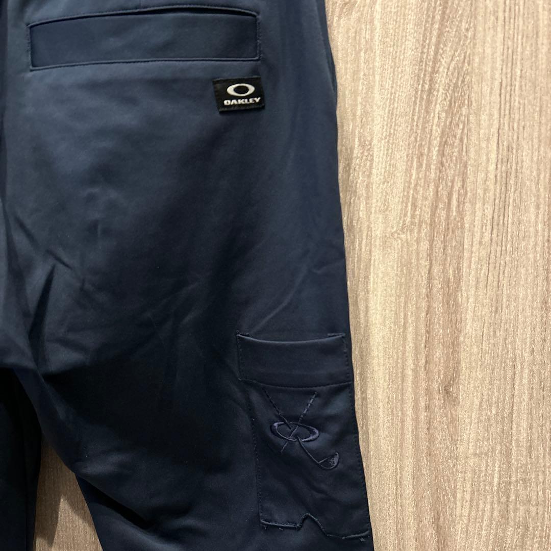 【美品】OAKLEY ゴルフウェア 上下セットアップ ジャージ 刺繍ロゴ 古着