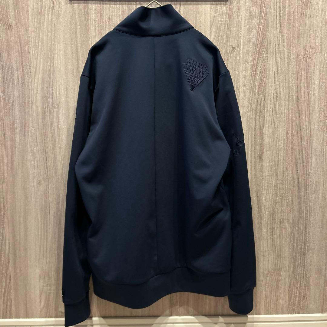 【美品】OAKLEY ゴルフウェア 上下セットアップ ジャージ 刺繍ロゴ 古着