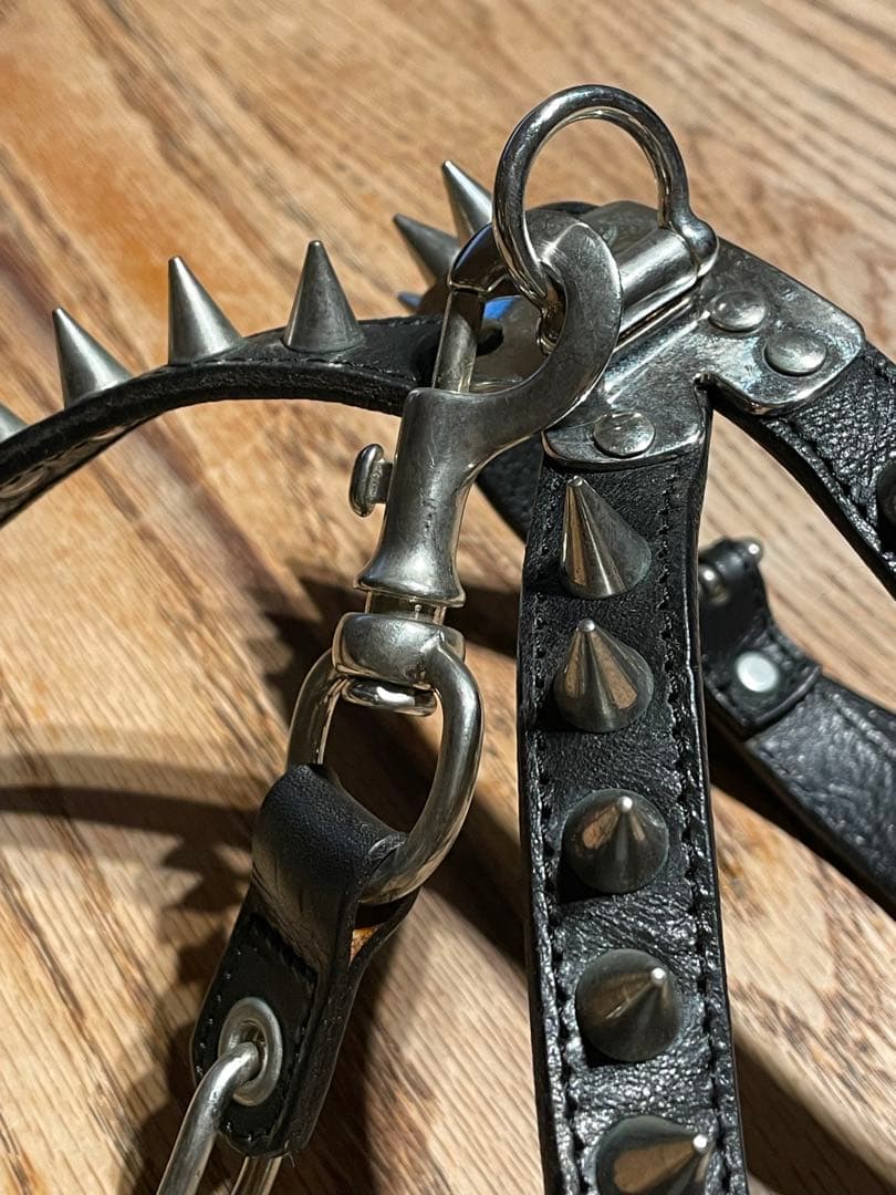 激レア DSQUARED 2 DOG Harness 犬用スタッズ付ハーネス