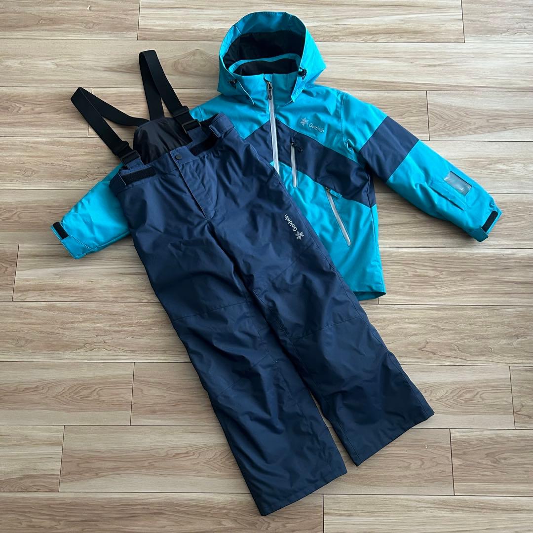 GOLDWIN スキーウェア上下セット 140cm サイズ調整機能付