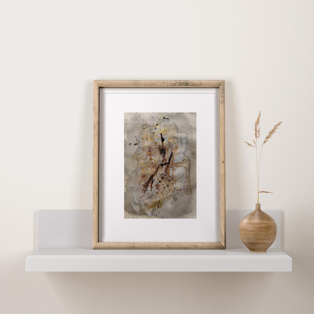 道　重ねる　発見　抽象画　モダンアート　新築祝い　開業祝い　引越祝い　プレゼント