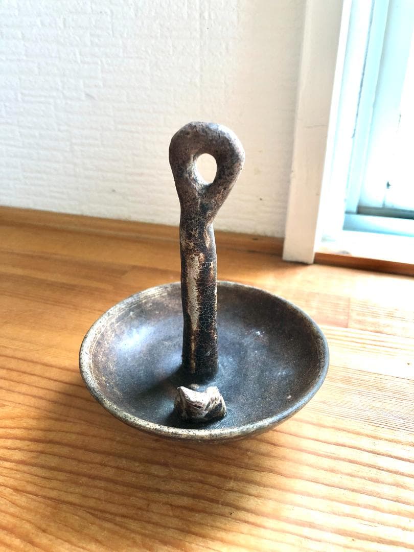 【タイ・骨董品】灯明台 灯火台 蝋燭台