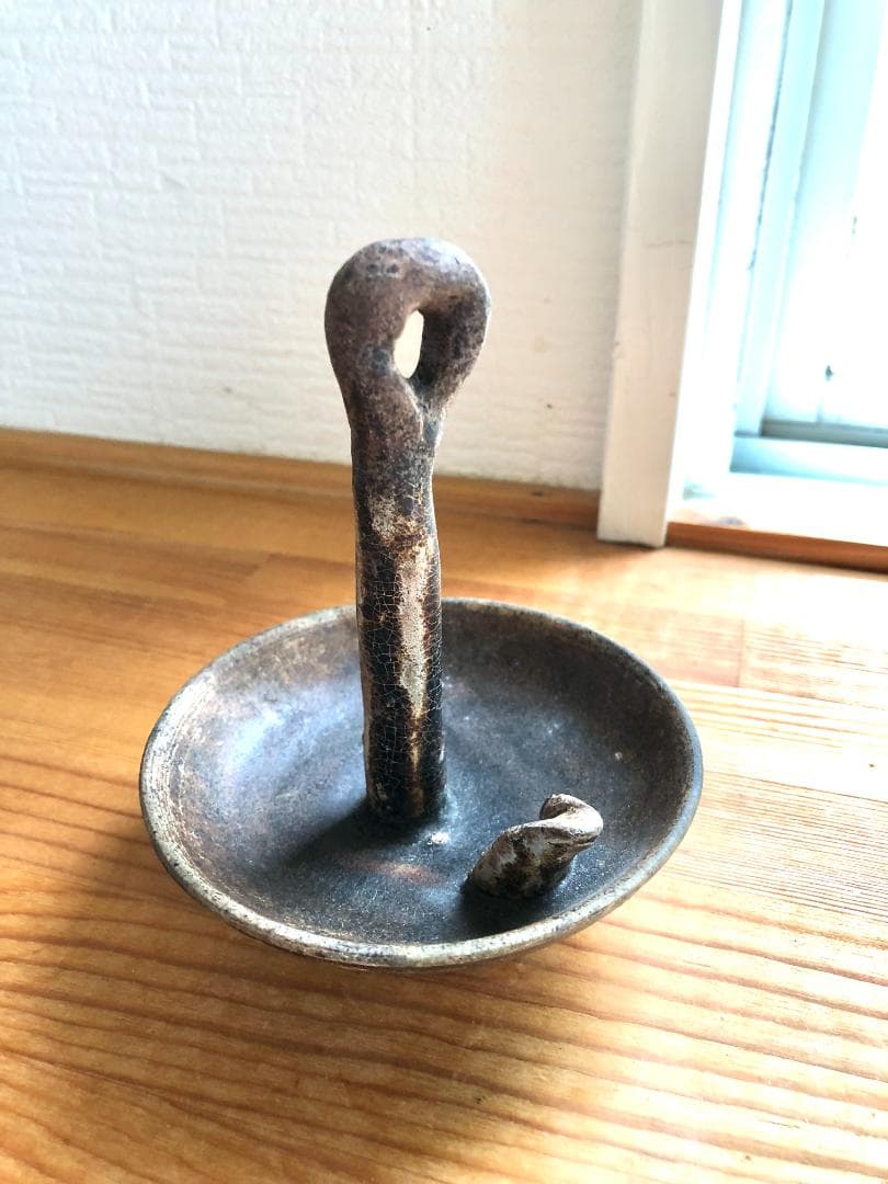 【タイ・骨董品】灯明台 灯火台 蝋燭台