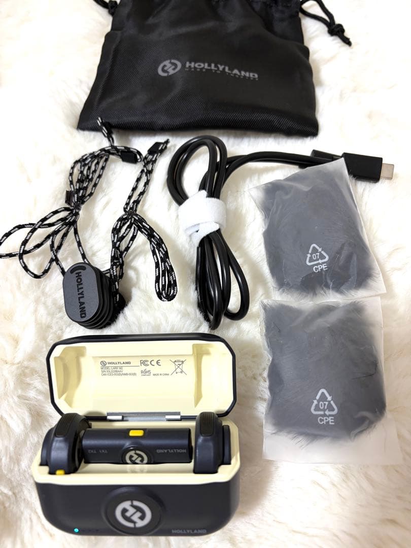 ワイヤレスマイク-ピンマイク USB Type-C