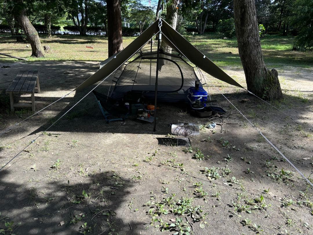 たくたくBUNDOK スクエアタープTC ポール2本セット