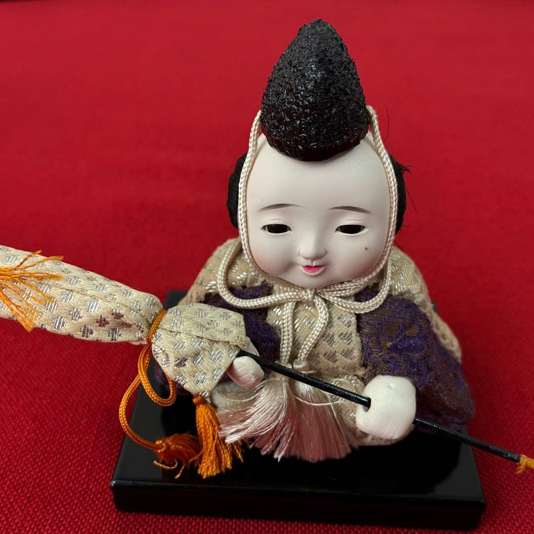 美形！顔良し！昭和初期 木目込みお雛様 15人 コンパクト アンティーク雛人形