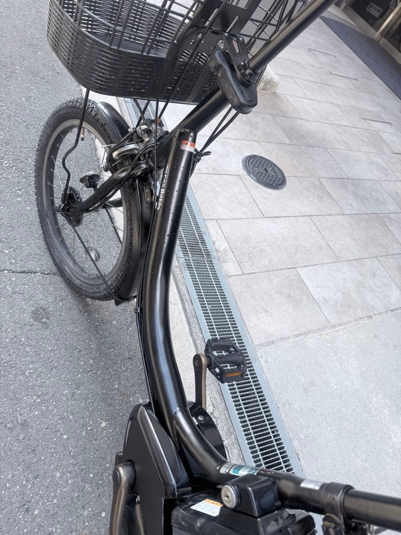 大阪府　ヤマハ　子供乗せ　電動アシスト自転車 チャイルドシート付き ブラック