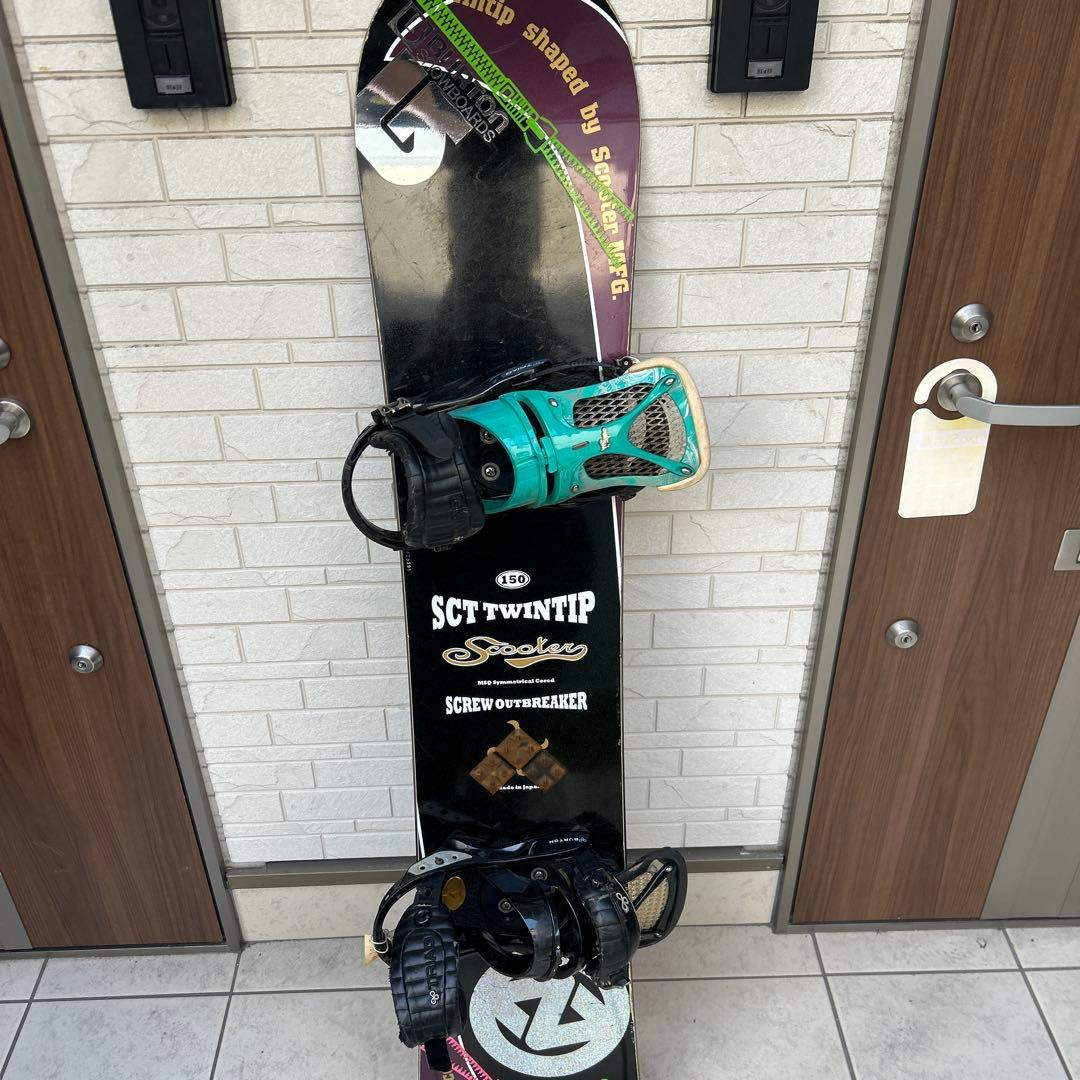 SCT TWIN TIP スノーボード ターコイズバインディング
