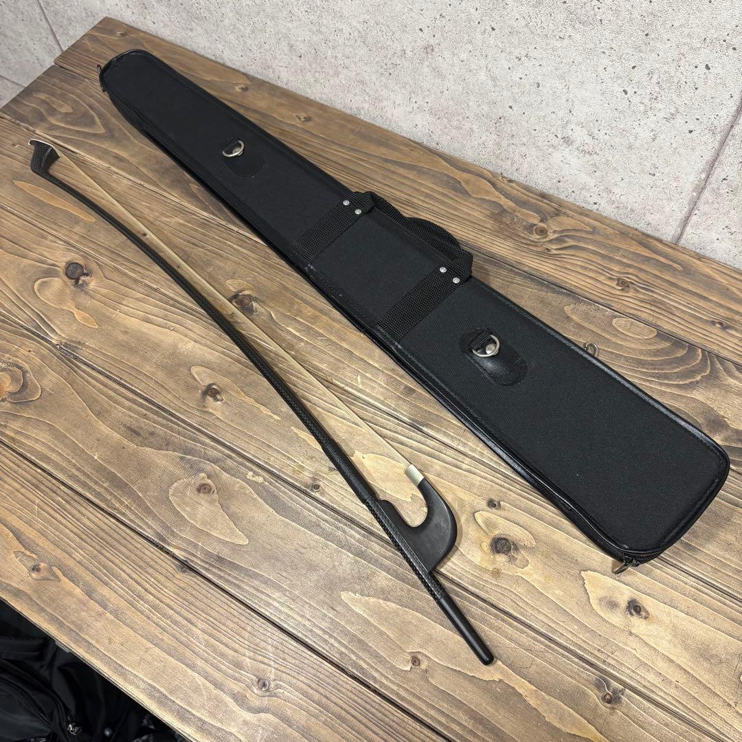 コントラバス 弓 S.Y.WAGNER ジャーマンボウ カーボン ケース付き